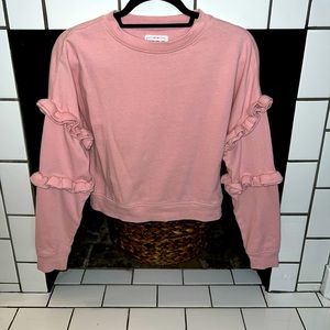 For the REPUBLIC- ADORABLE light pink sweatshirt